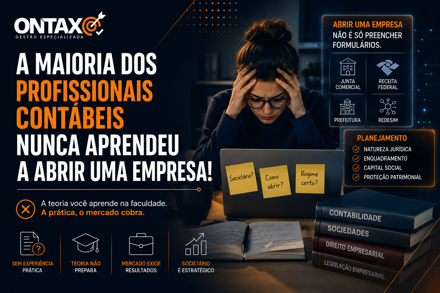 A maioria dos profissionais contábeis nunca aprendeu a abrir uma empresa